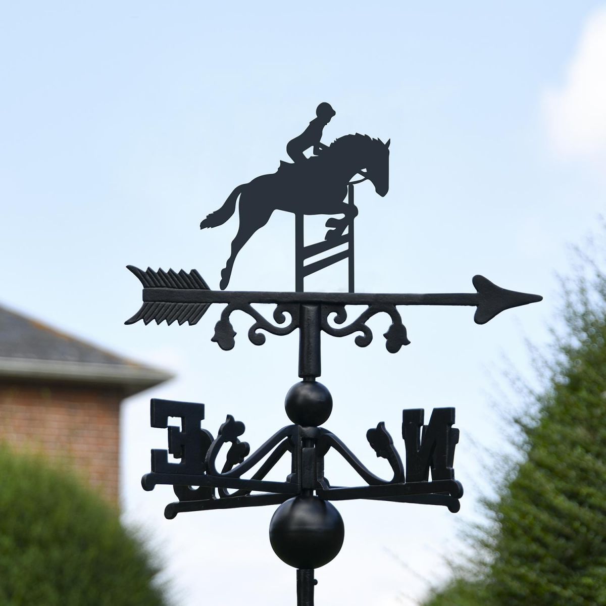 Show Jumping Horse Topper on the Weathervane