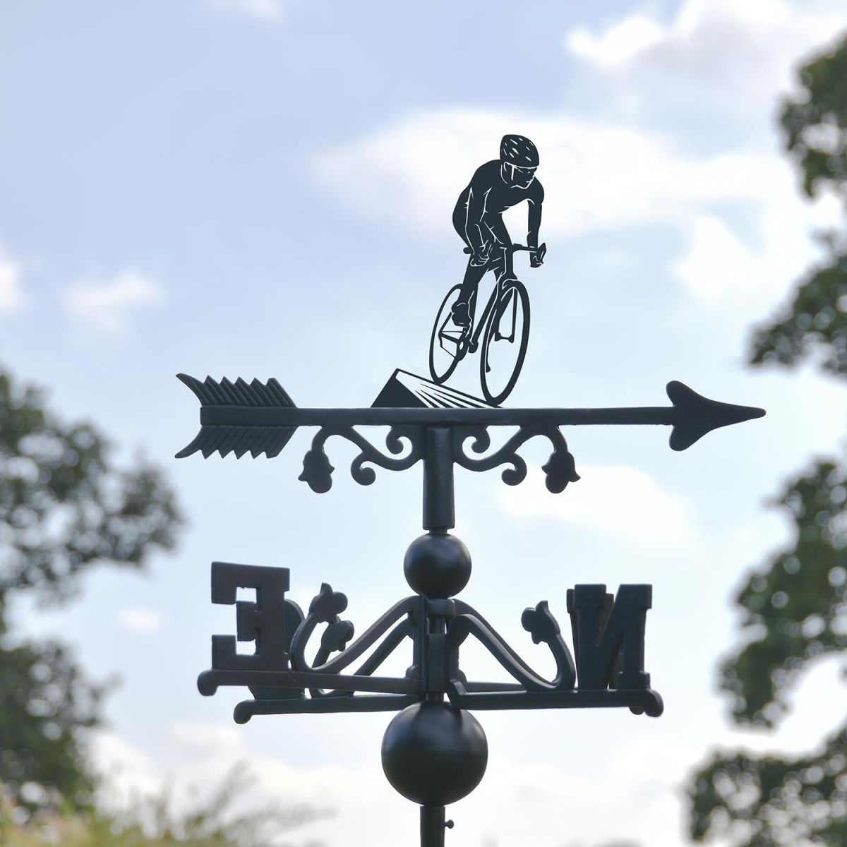 Cyclist Topper on the Weathervane Cyclist Topper on the Weathervane