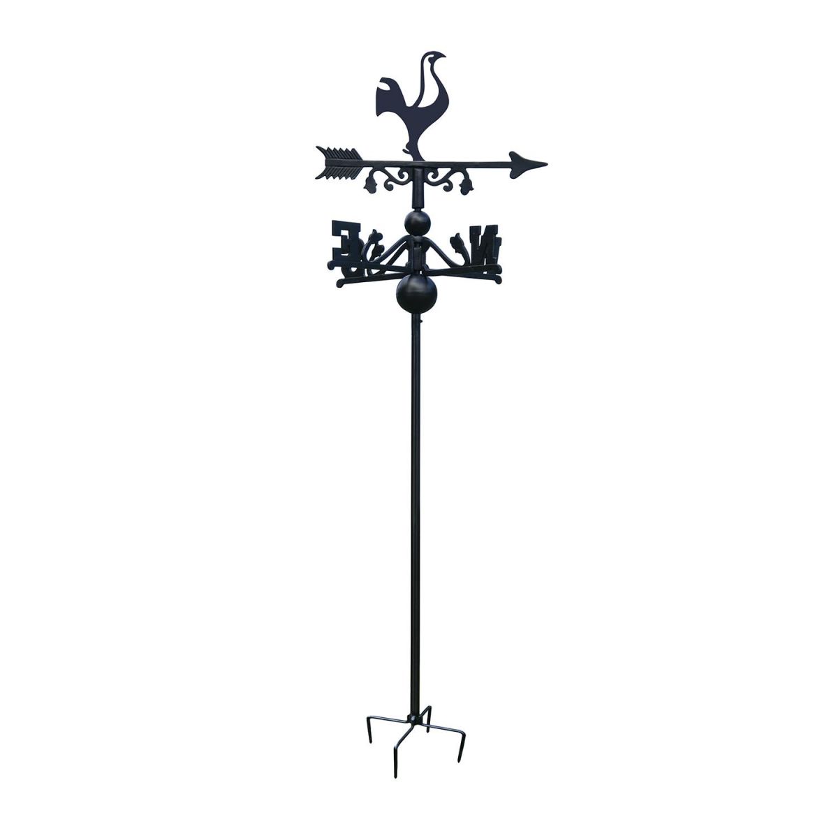 Contemporary Cockerel Free Standing Weathervane in Black