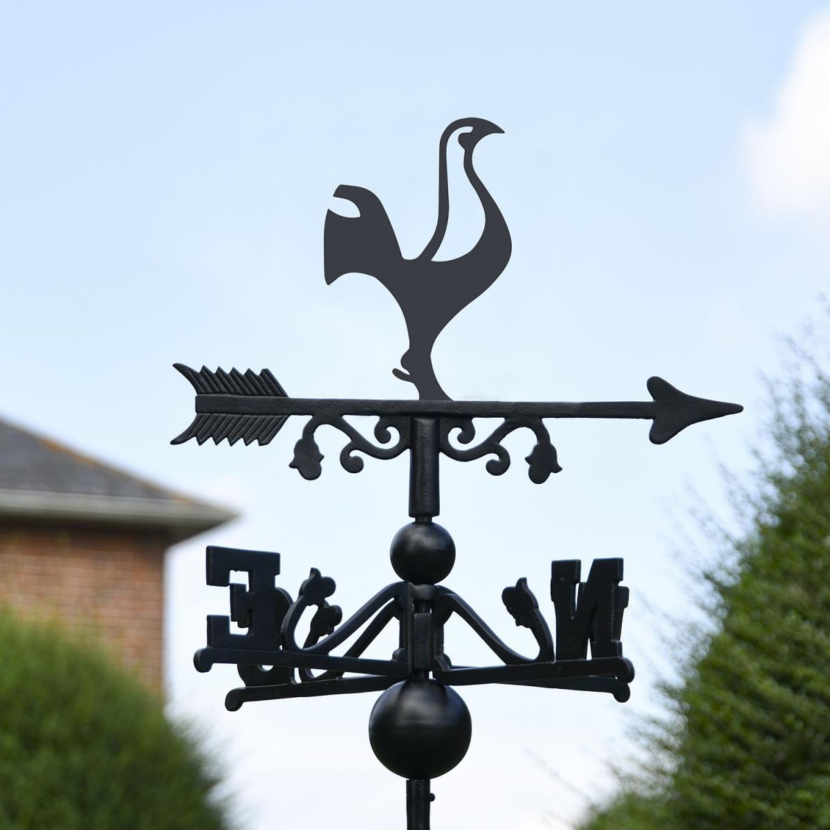 Contemporary Cockerel Free Standing Weathervane Created From Iron
