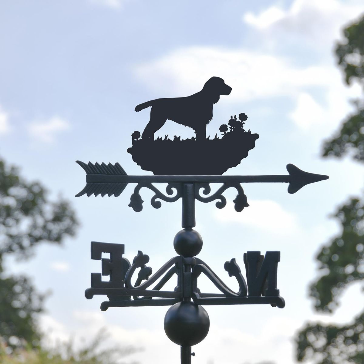 Cocker Spaniel Topper on the Weathervane