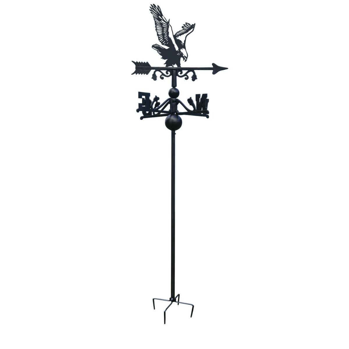 Eagle Free Standing Weathervane on White Background