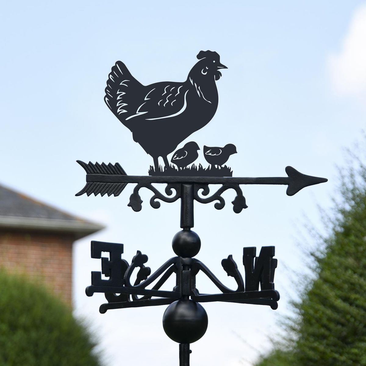 Hen & Chicks Topper on the Weathervane