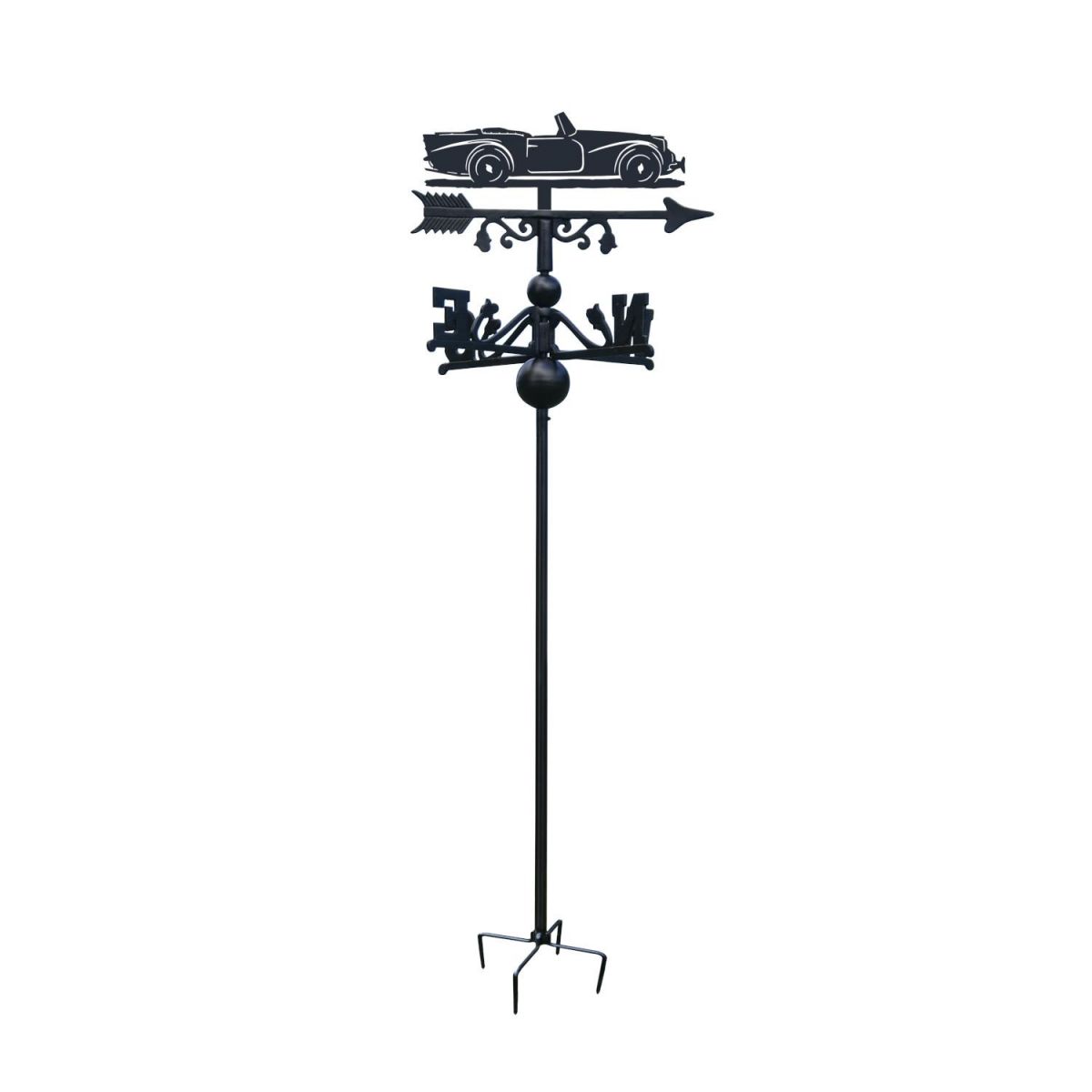 SP250 Daimler Free Standing Weathervane on White Background