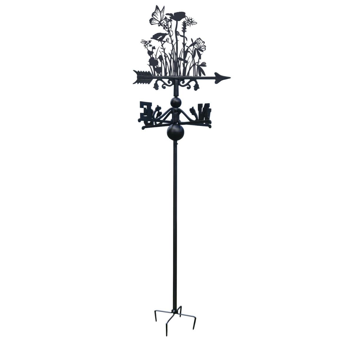 Meadow Free Standing Weathervane on White Background Meadow Free Standing Weathervane on White Background