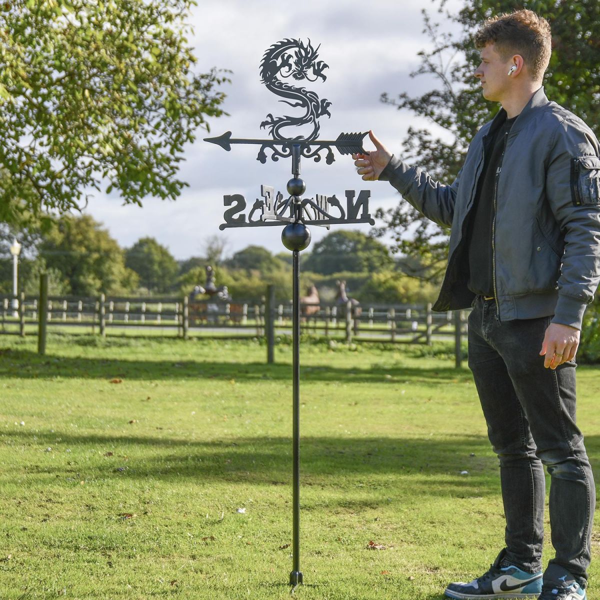 Oriental Dragon Free Standing Weathervane to Scale Oriental Dragon Free Standing Weathervane to Scale