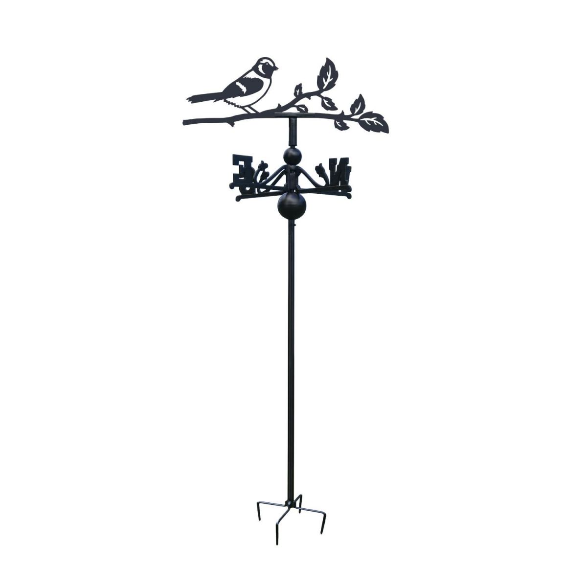 Sparrow Free Standing Weathervane on White Background