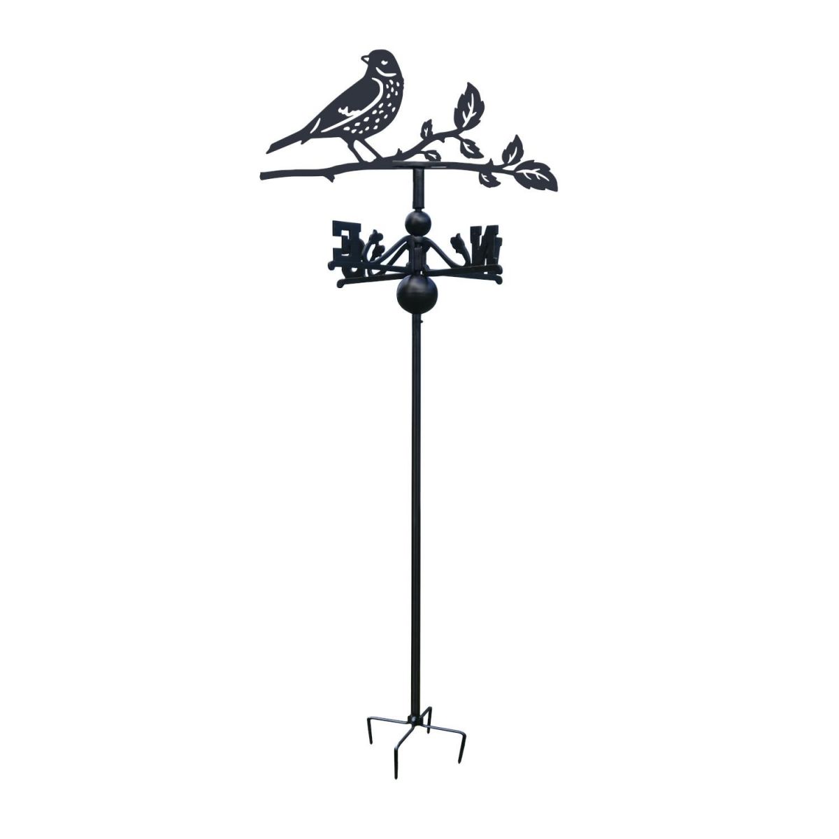 Thrush Free Standing Weathervane on White Background