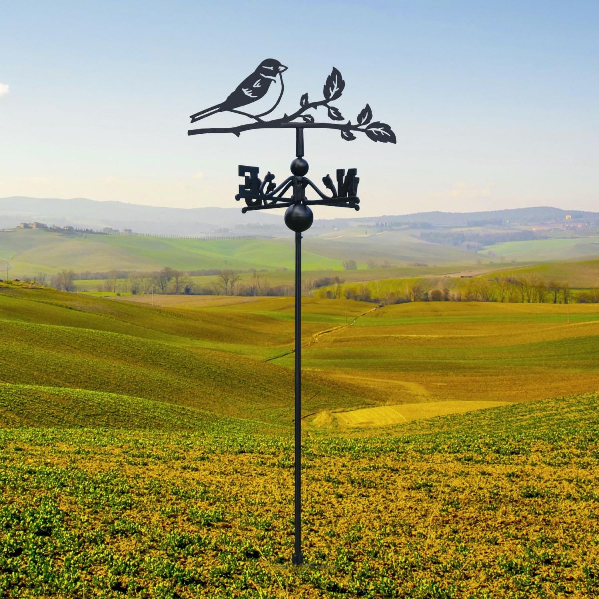 House Sparrow Free Standing Weathervane in Situ