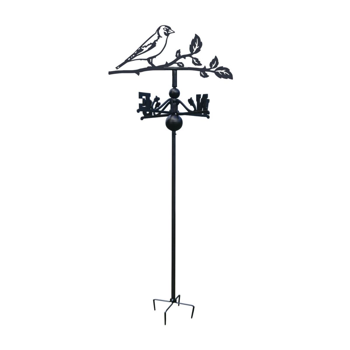 Goldfinch Free Standing Weathervane on White Background