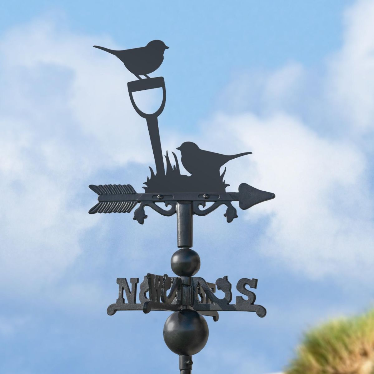 Miniature Weathervane with Pair of Robins Topper