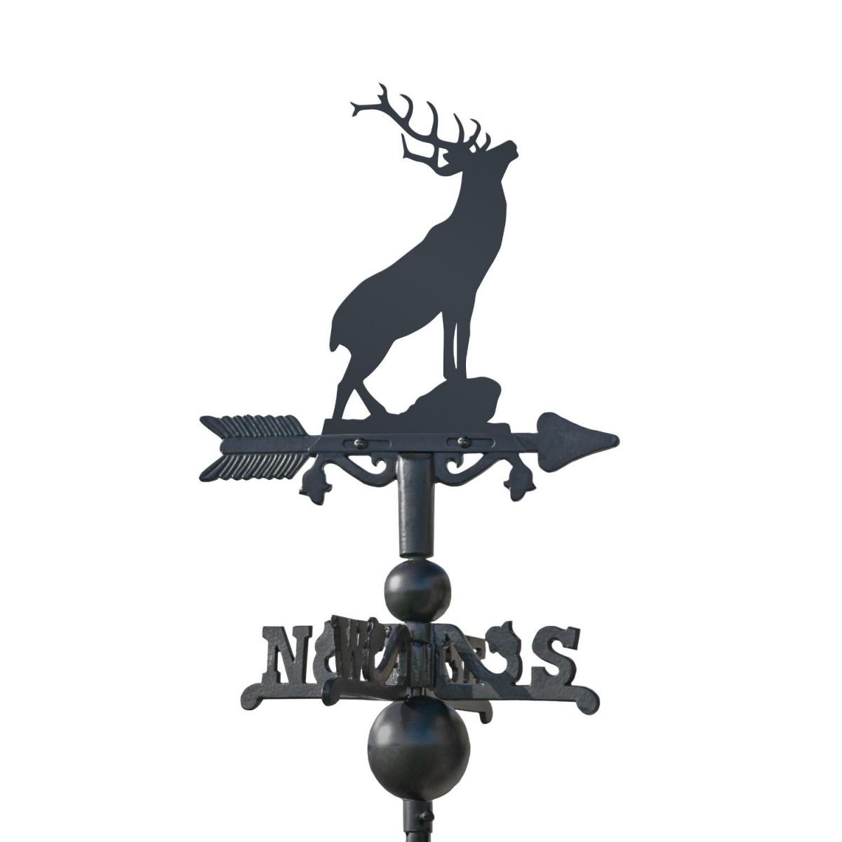 Stag on Mini Weathervane on White Background