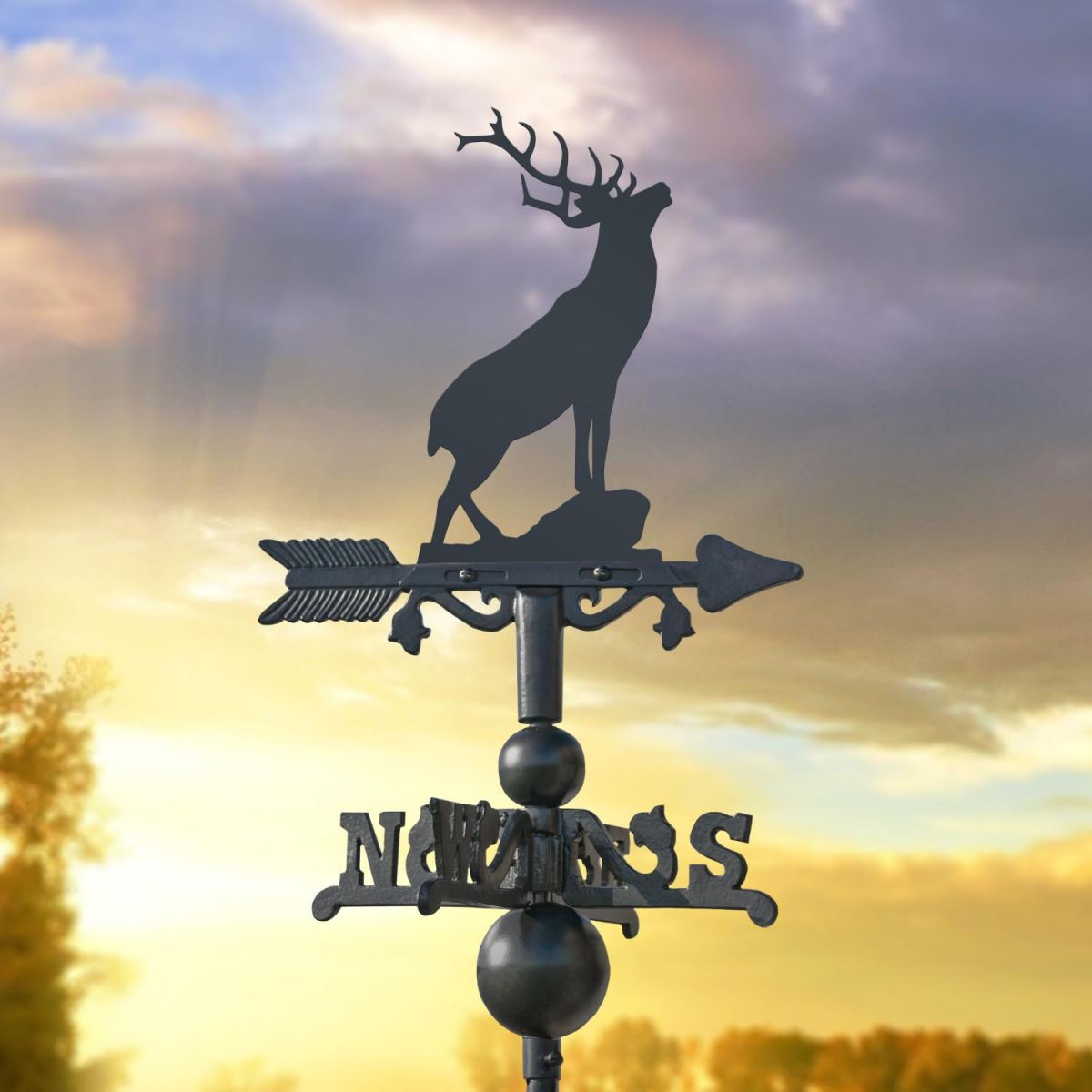 Miniature Weathervane with Stag Design 