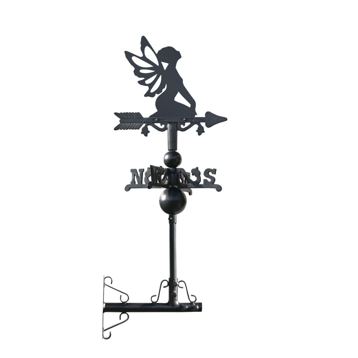 Miniature Sitting Fairy Weathervane Mounted Miniature Sitting Fairy Weathervane Mounted