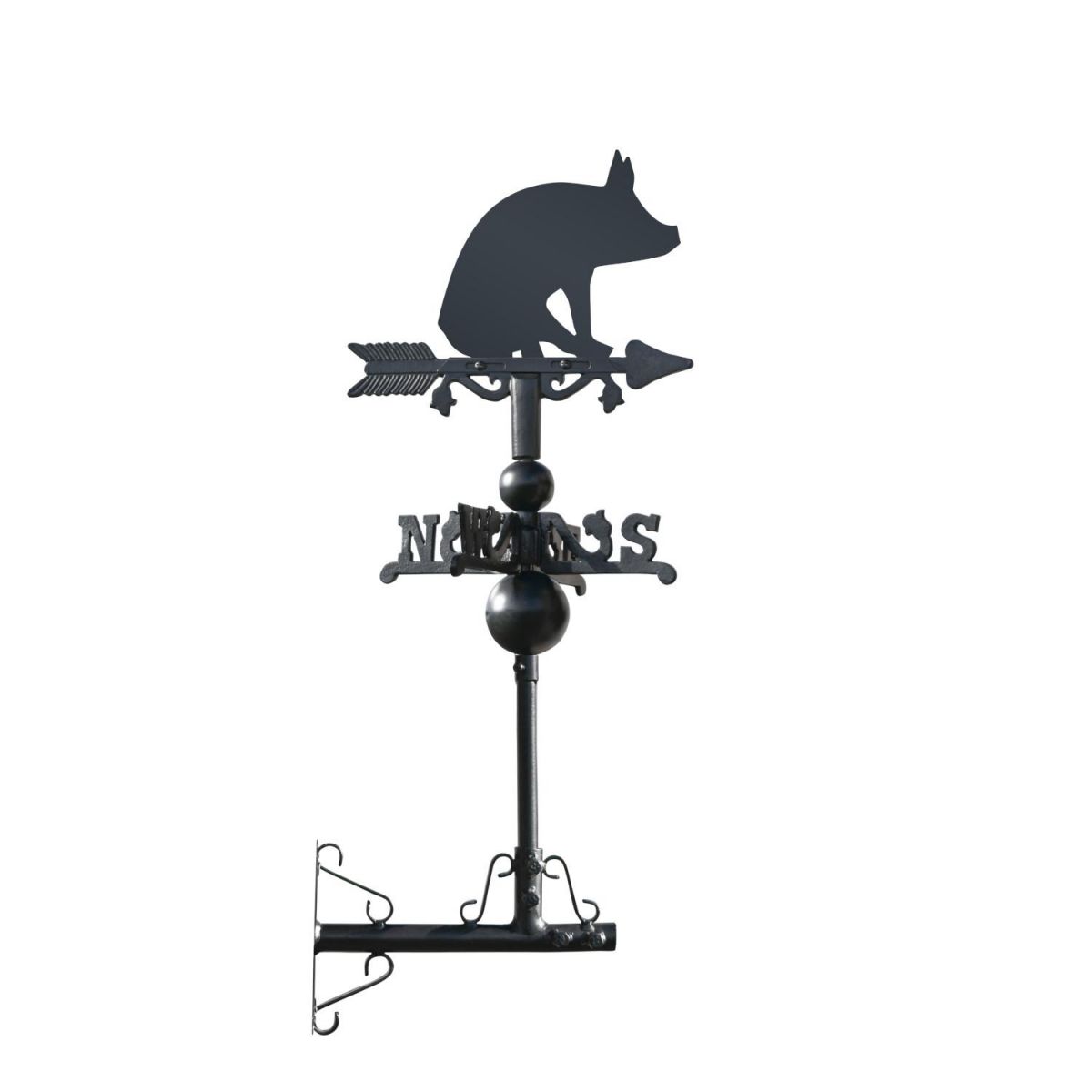 Pig Miniature Weathervane Mounted