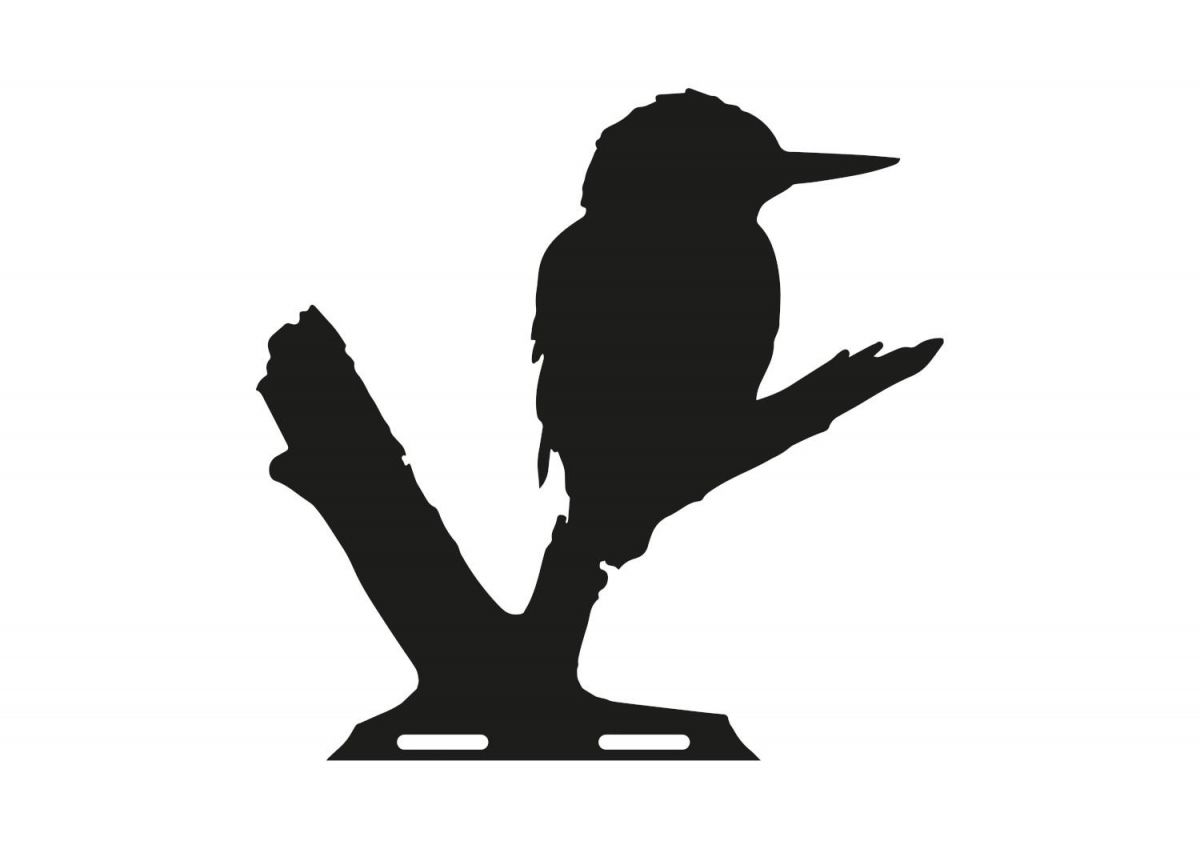 Close-Up of Kingfisher Topper for Miniature Weathervane