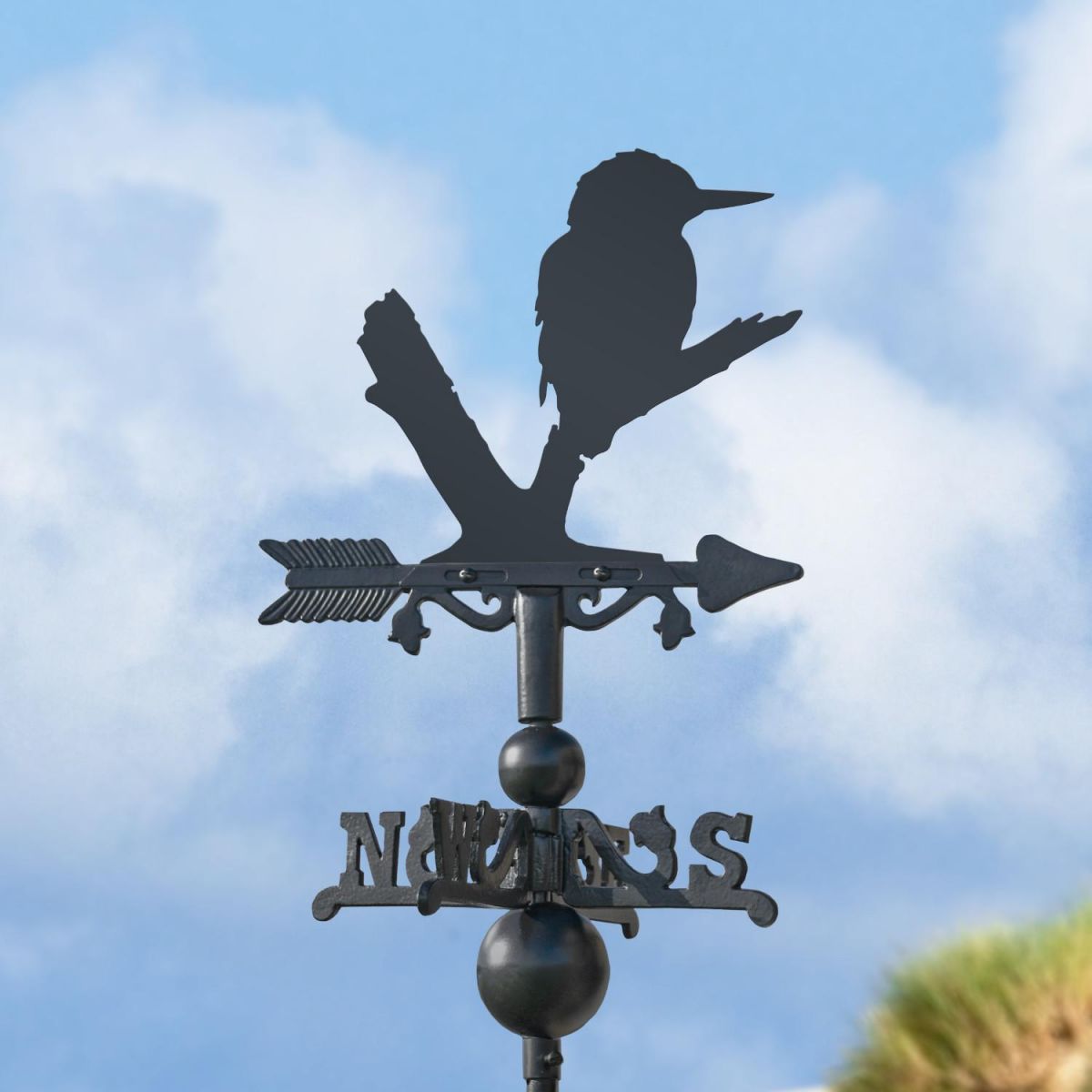 Miniature Weathervane with Kingfisher Topper
