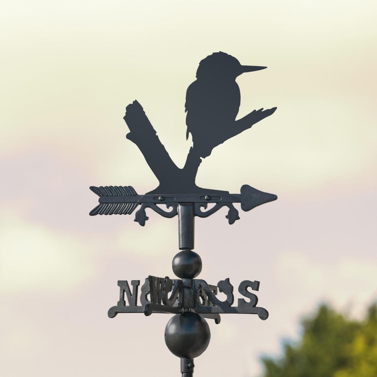 Mini Weathervane with Kingfisher Motif 