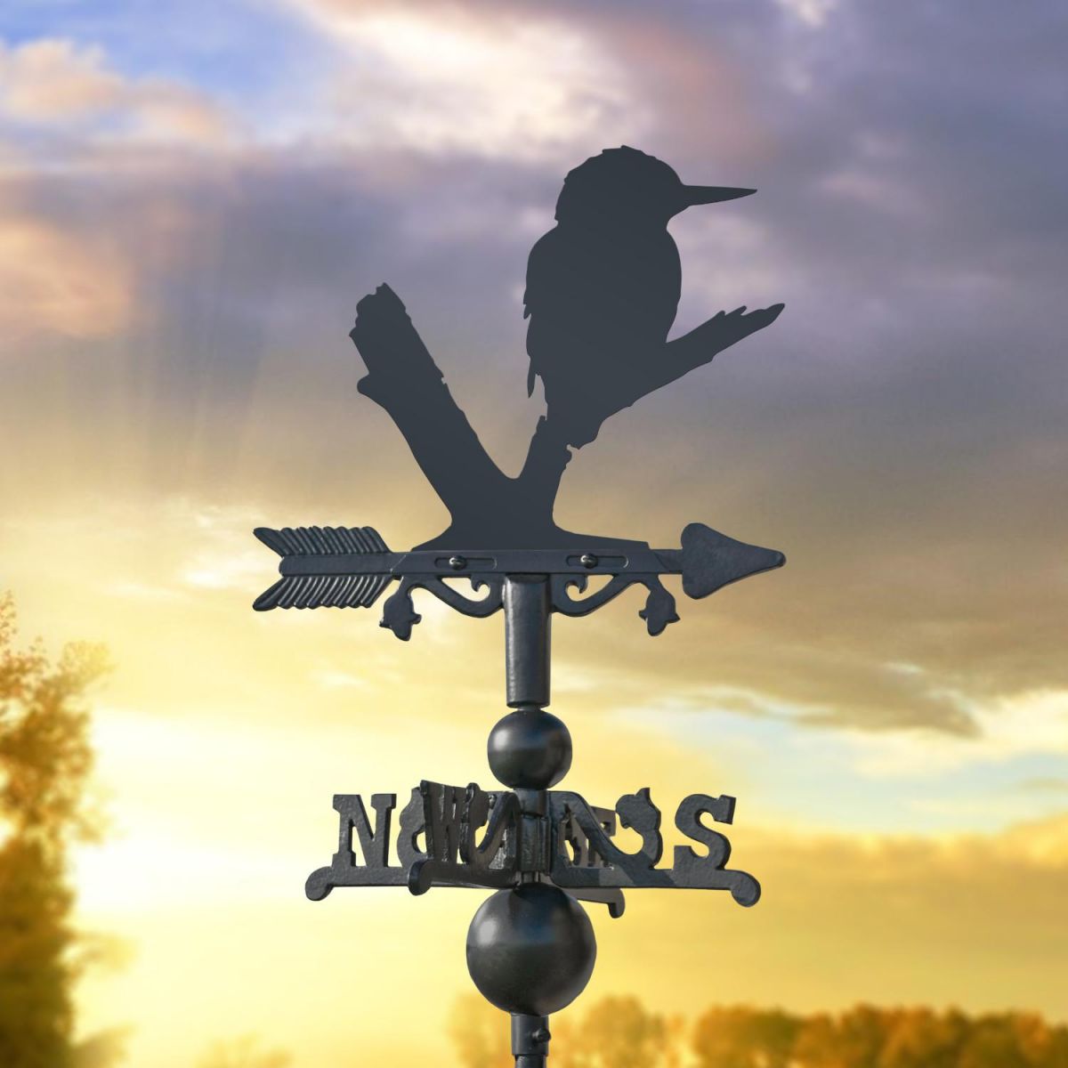 Miniature Weathervane with Kingfisher Design 