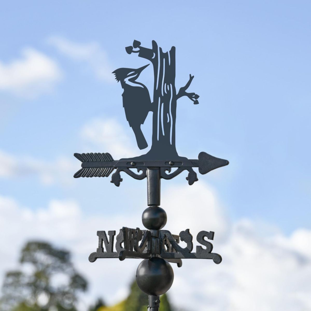 Mini Weathervane with Woodpecker Topper Mini Weathervane with Woodpecker Topper