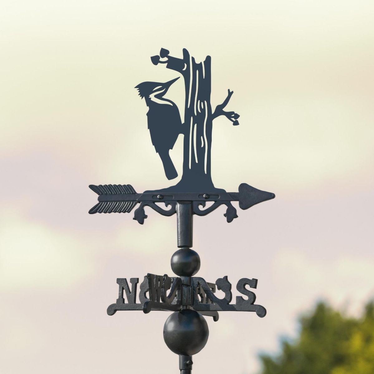 Mini Weathervane with Woodpecker Motif  Mini Weathervane with Woodpecker Motif