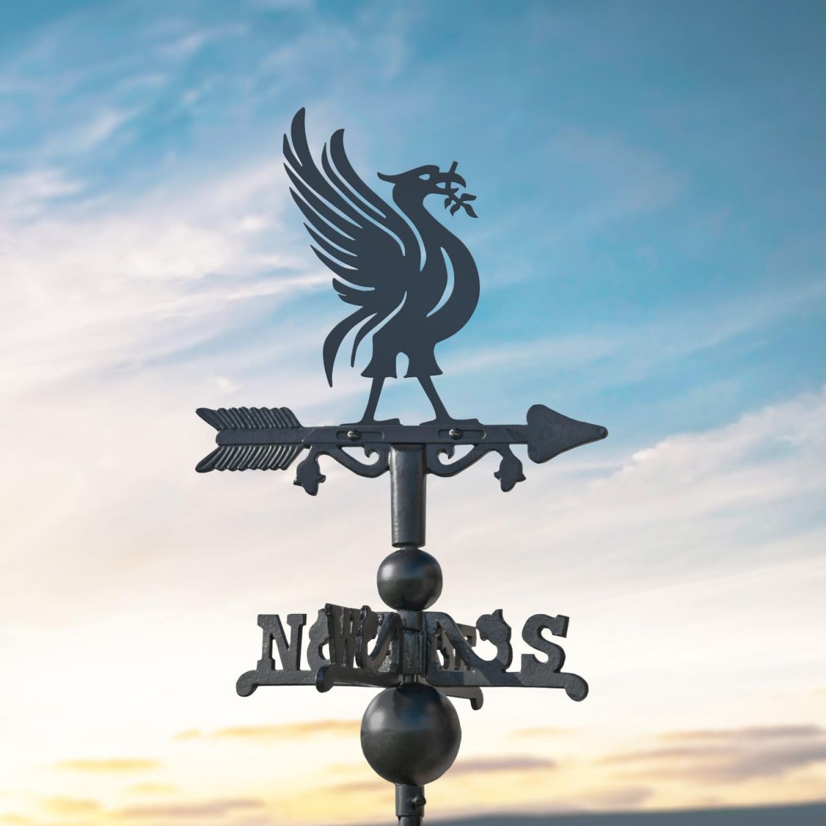 Liver Bird on Miniature Weathervane at Dusk Liver Bird on Miniature Weathervane at Dusk