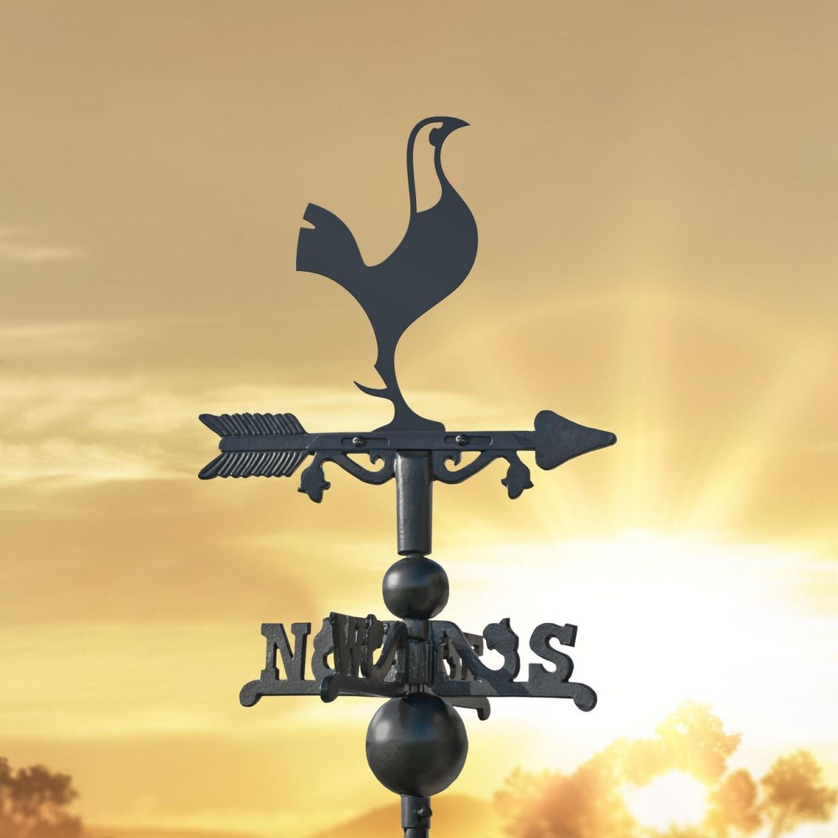 Miniature Weathervane with Contemporary Cockerel Design 