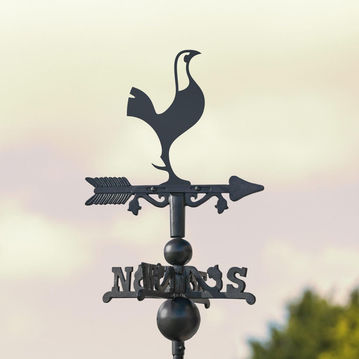 Mini Weathervane with Contemporary Cockerel Motif 