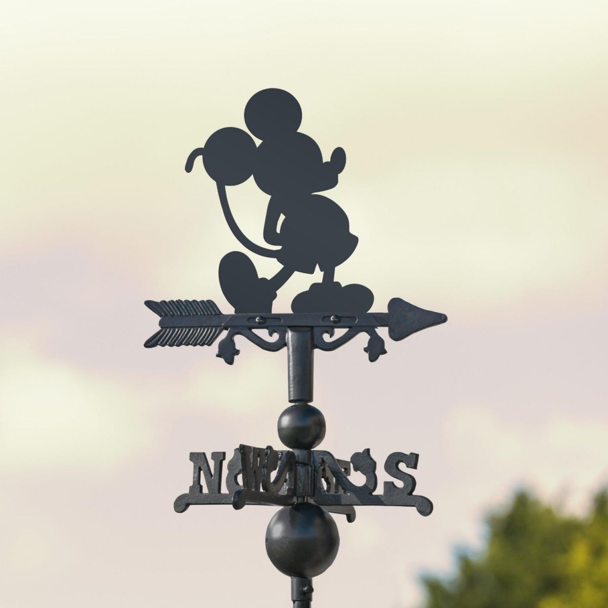 Mini Weathervane with Mouse Motif 