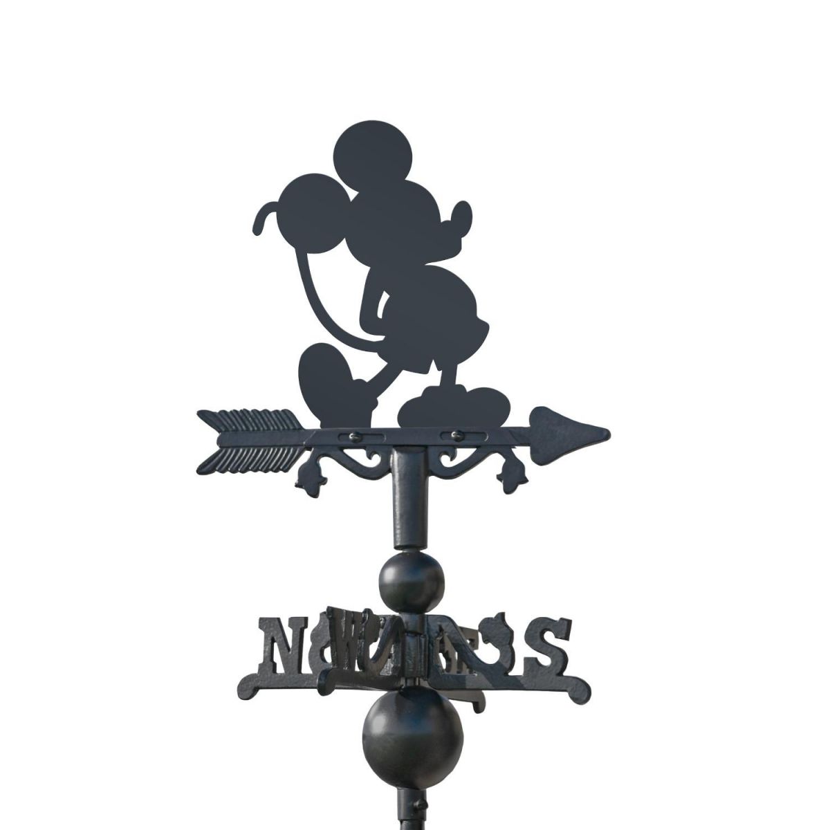 Mouse Miniature Weathervane on White Background