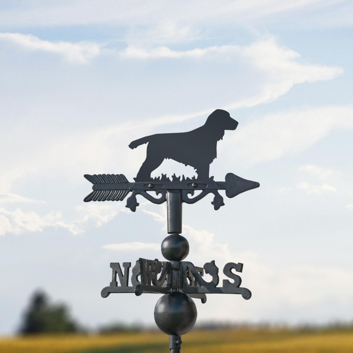 Cocker Spaniel on Miniature Weathervane Cocker Spaniel on Miniature Weathervane