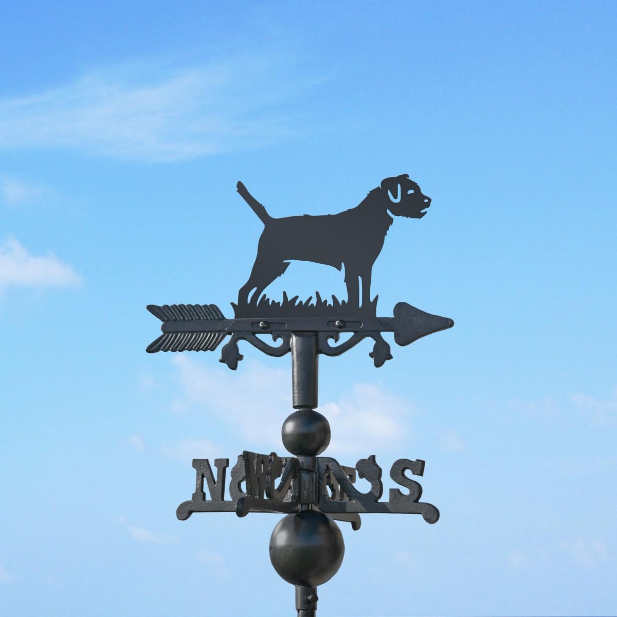 Border Terrier on Mini Weathervane Border Terrier on Mini Weathervane