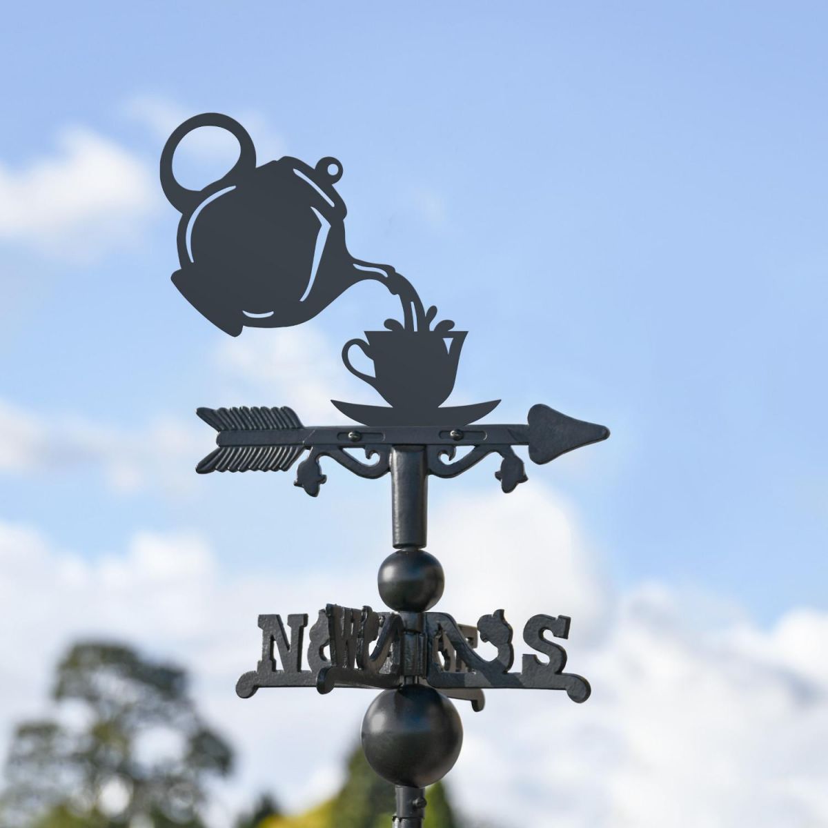 Mini Weathervane with Kingfisher Topper Mini Weathervane with Kingfisher Topper