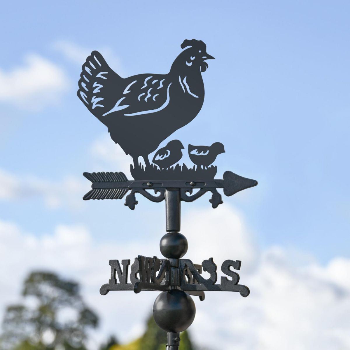 Mini Weathervane with Hen & Chicks