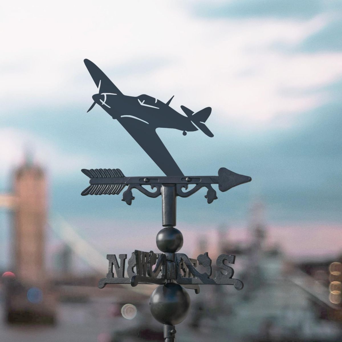 Hurricane Aircraft on Miniature Weathervane in Situ