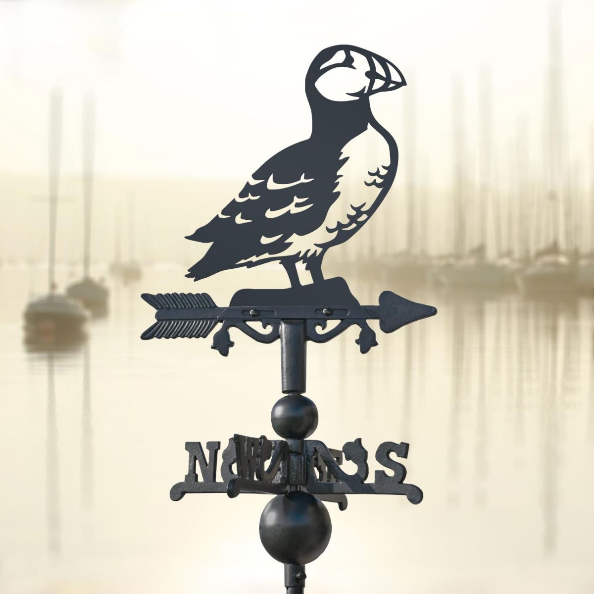 Miniature Weathervane with Puffin Motif