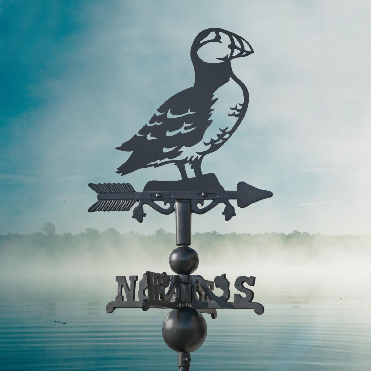 Miniature Weathervane with Puffin Topper