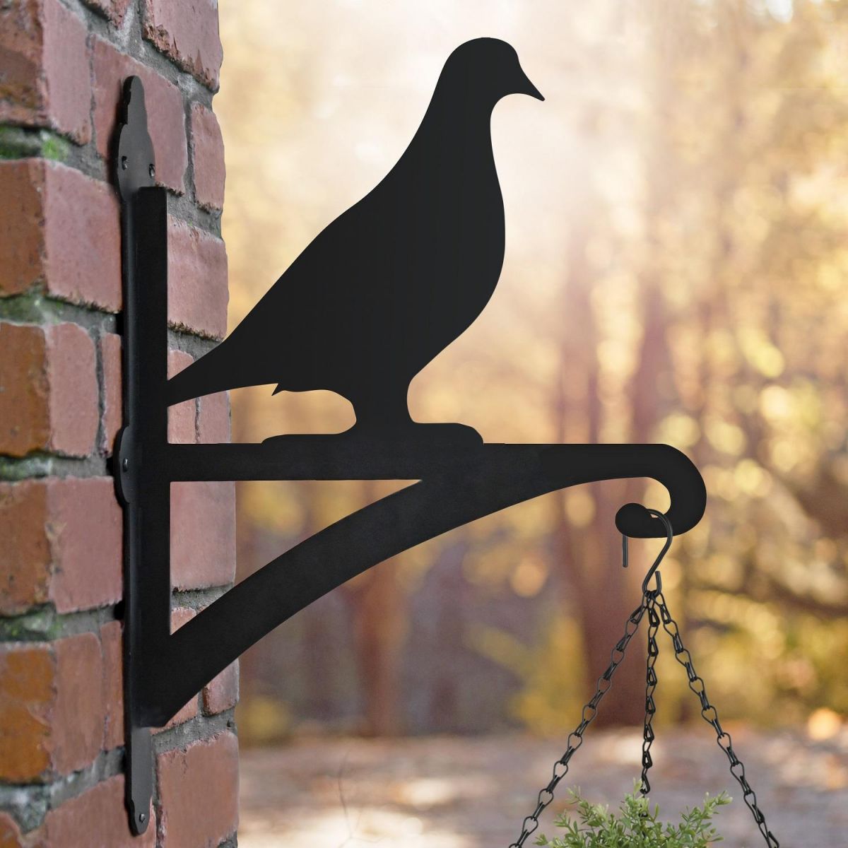 Close-up of the Pigeon Design on the Bracket