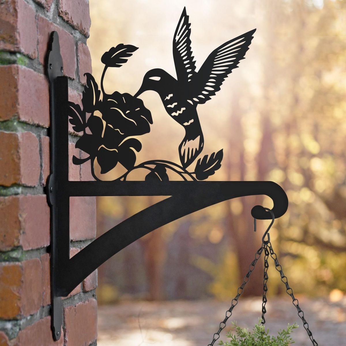 Close-up of the Hummingbird Design on the Bracket