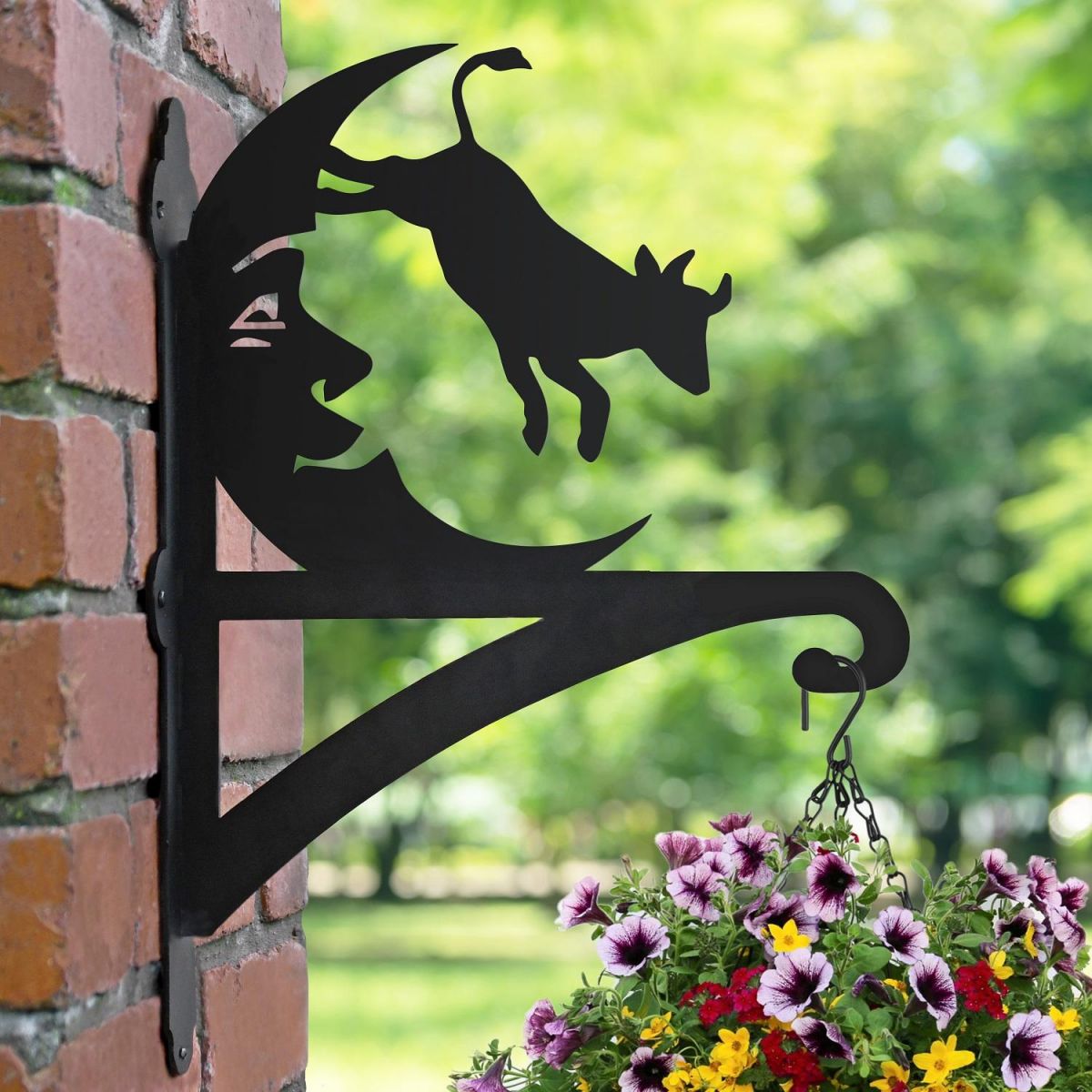 Cow & Moon Bracket on Wall 