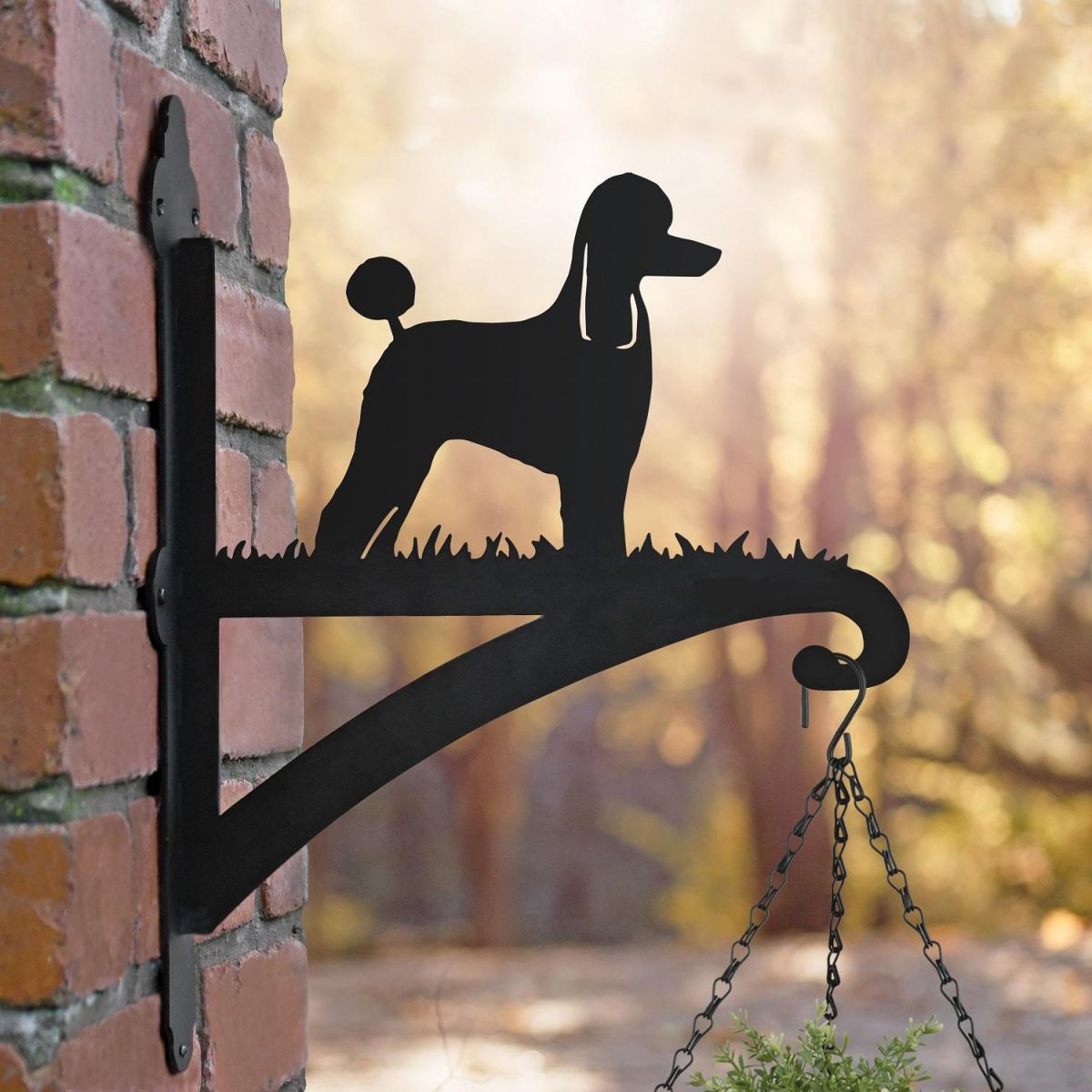 Poodle Hanging Basket Bracket 