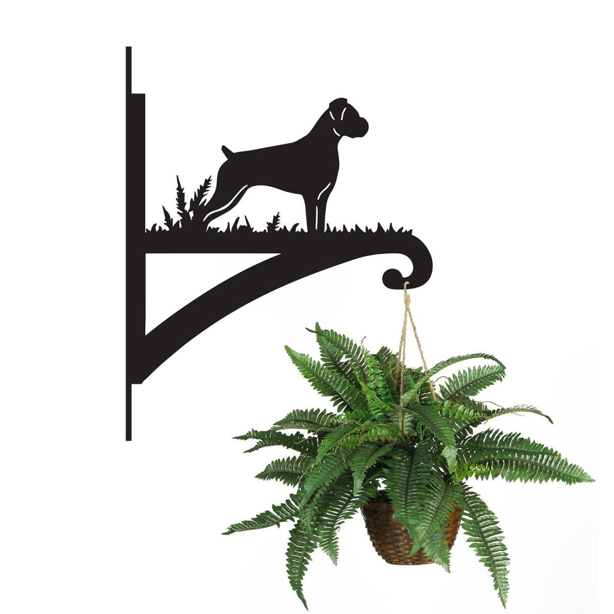 "Boxer" Iron Hanging Basket Bracket 