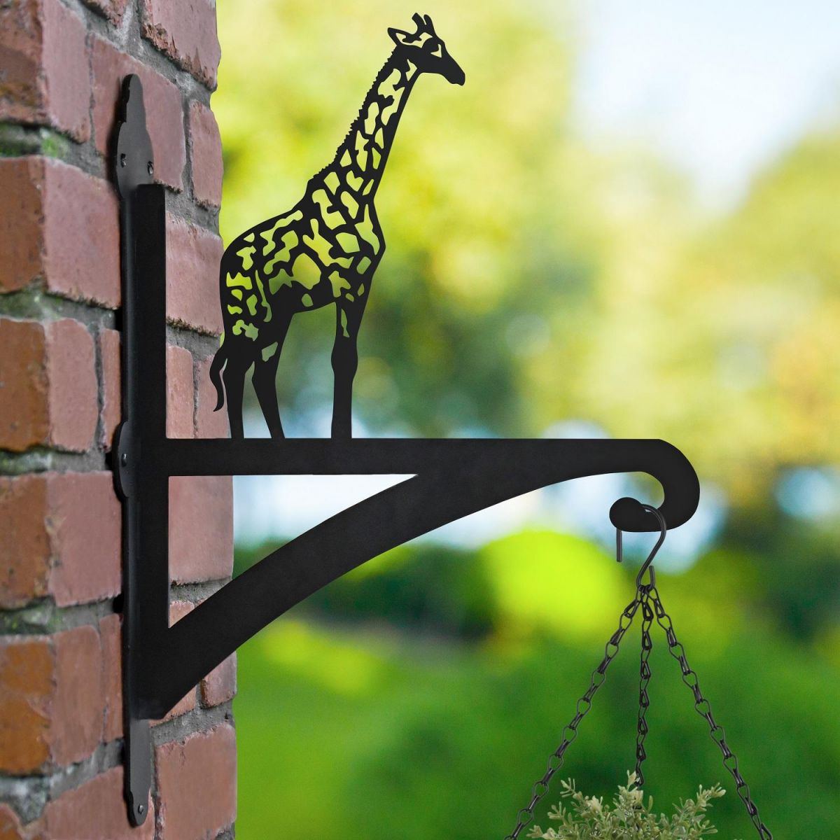 Giraffe Hanging Basket Bracket Outside