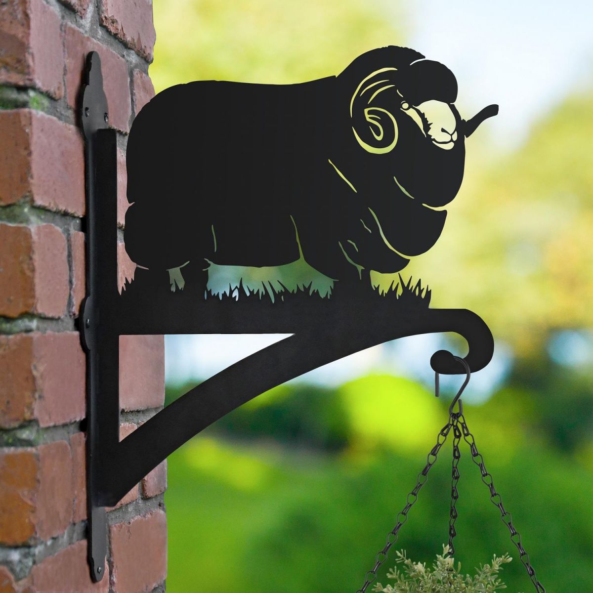 Close-up of the Merino Sheep Design on the Bracket