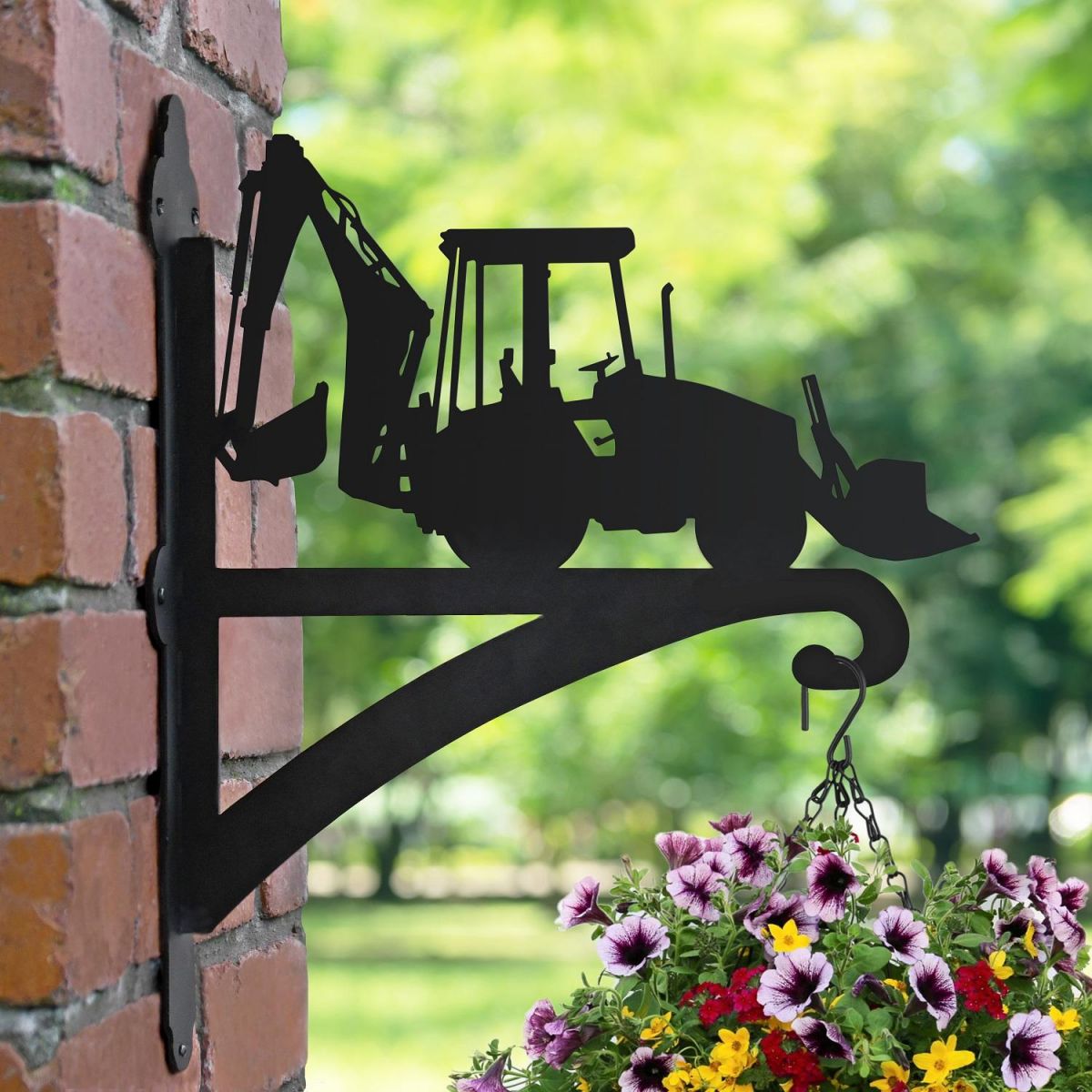 Tractor Hanging Basket Bracket in Situ  Tractor Hanging Basket Bracket in Situ