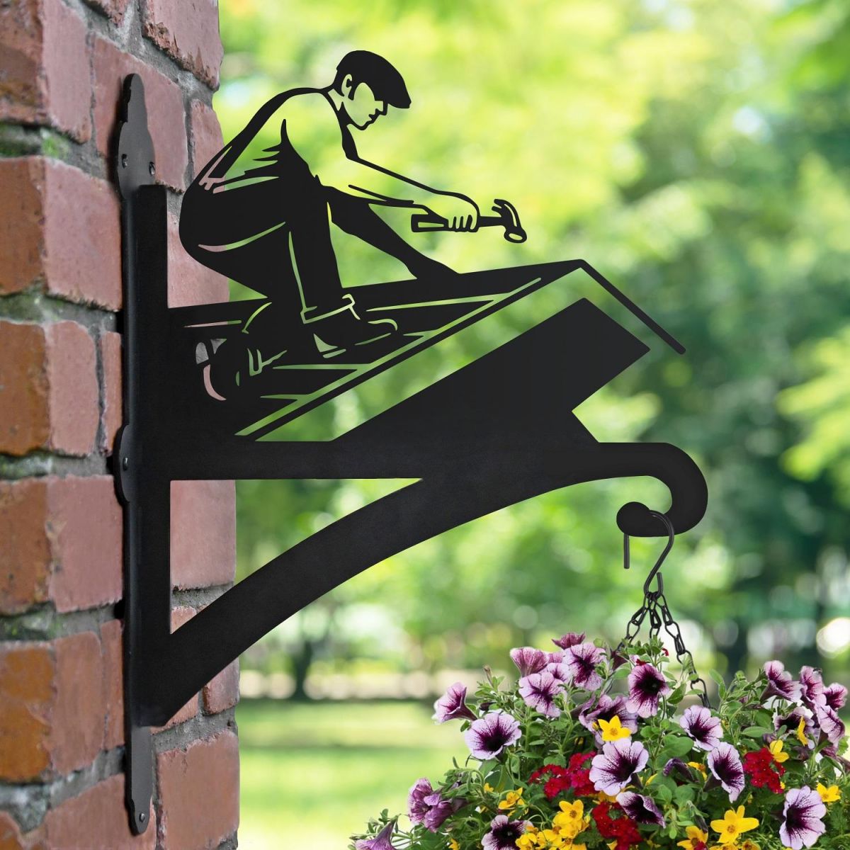 Roofer Hanging Basket Bracket in Situ Roofer Hanging Basket Bracket in Situ