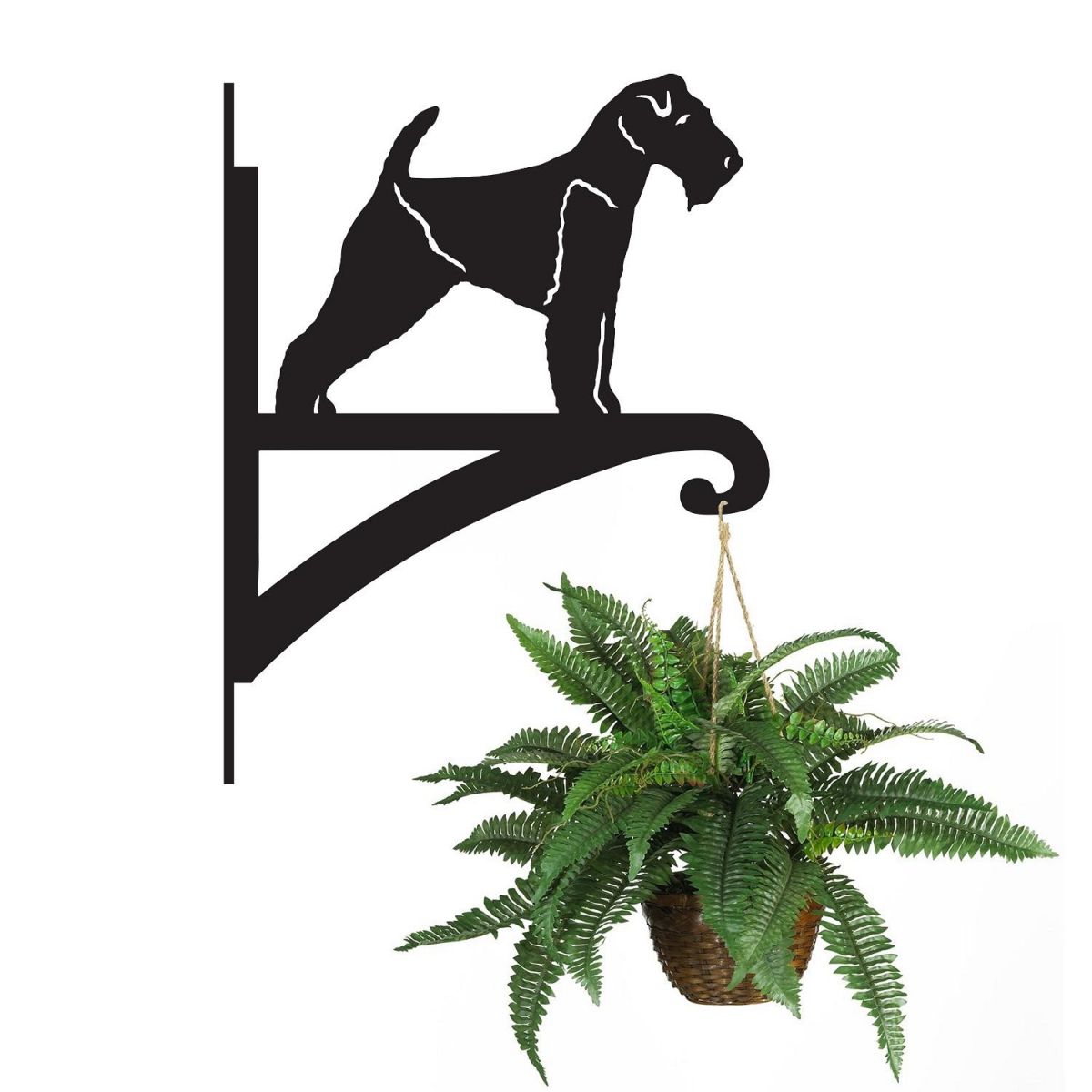 Welsh Terrier Hanging Basket Bracket 
