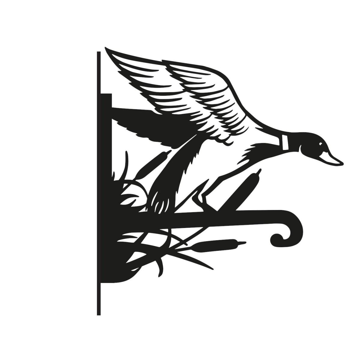 Mallard Hanging Basket Bracket on White Background  Mallard Hanging Basket Bracket on White Background