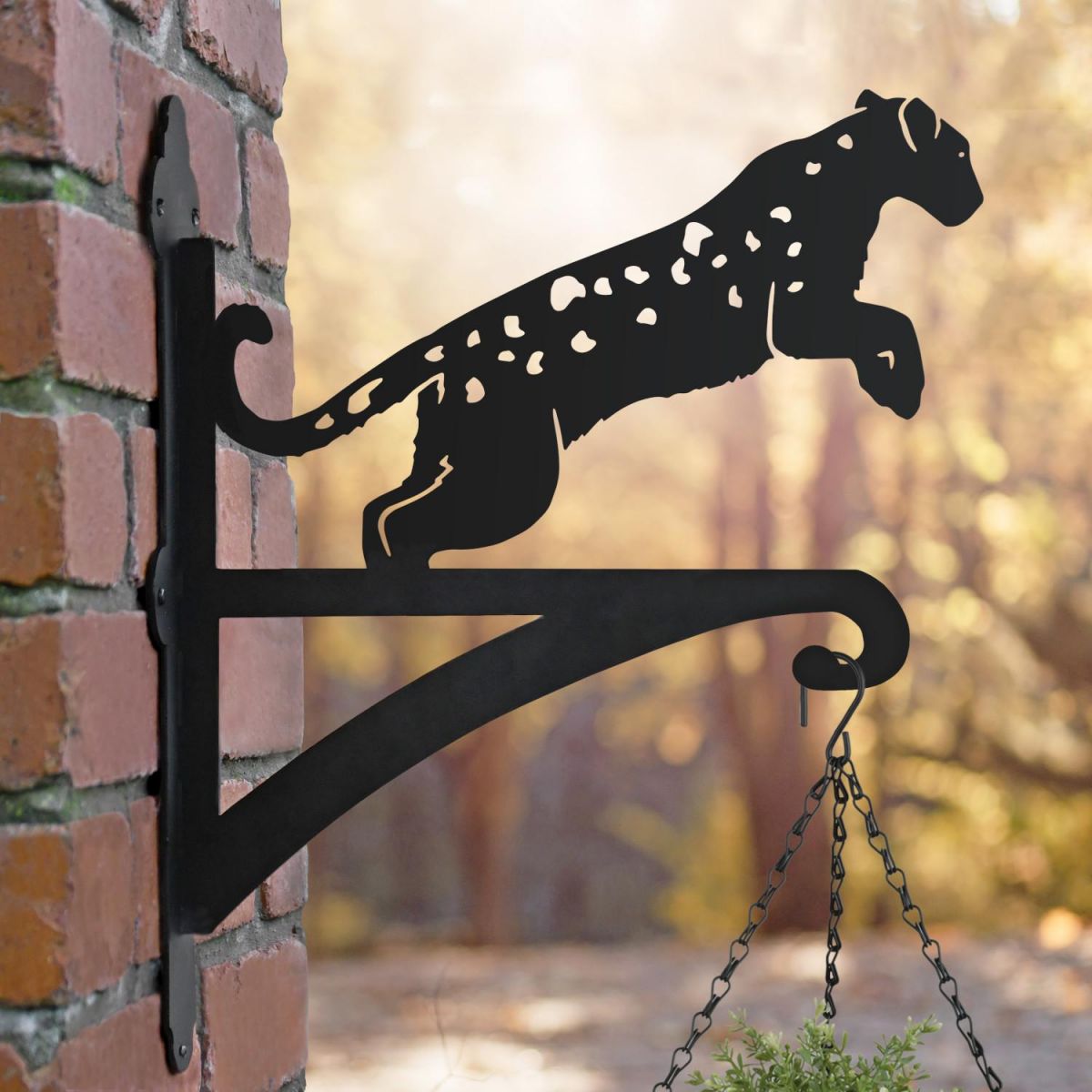 Leopard Hanging Basket Bracket
