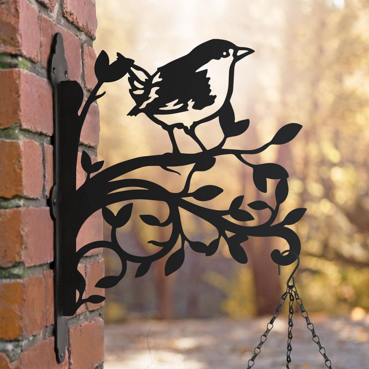 Wren & Branches Iron Hanging Basket Bracket